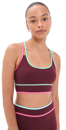 Beach Riot Beach Riot Anari Sports Bra RASPBERRY BLOOM COLORBLOCK