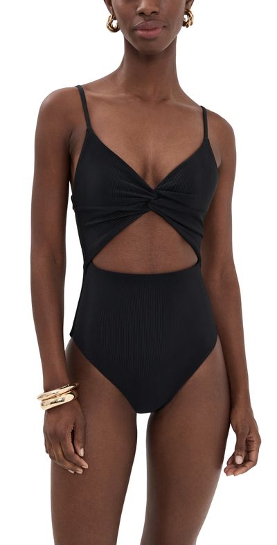 Beach Riot Beach Riot Annalisa One Piece Black