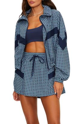 Beach Riot Beach Riot Casen Print Front Zip Jacket