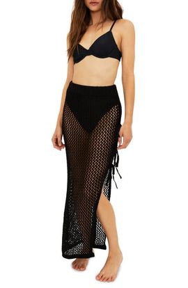 Beach Riot Beach Riot Deborah Sheer Open Stitch Cover-Up Skirt