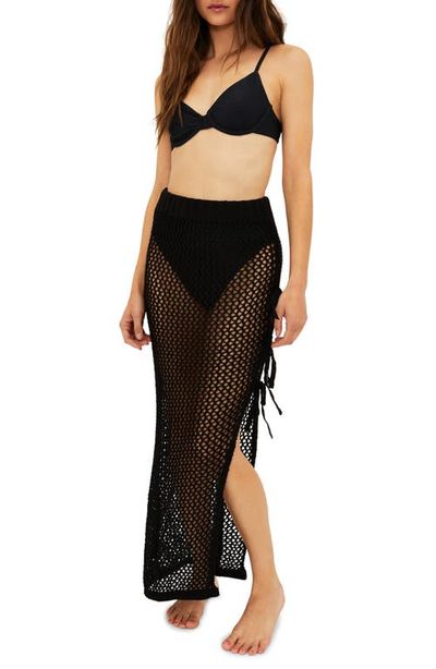 Beach Riot Beach Riot Deborah Sheer Open Stitch Cover-Up Skirt