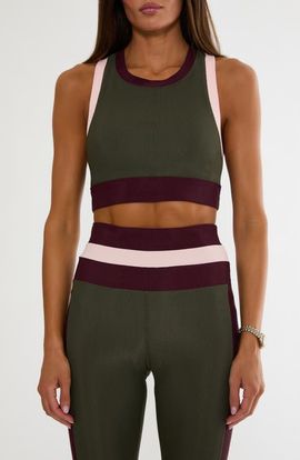 Beach Riot Beach Riot Gwen Ribbed Colorblock Sports Bra