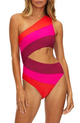 Beach Riot Beach Riot Joyce Cutout One-Shoulder One-Piece Swimsuit
