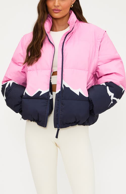 Beach Riot - Kris Convertible Snowy Peaks Puffer Jacket