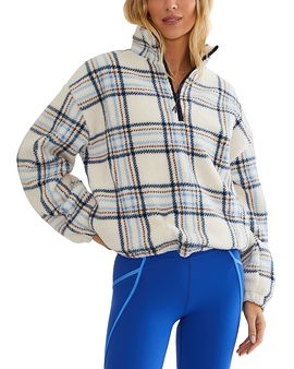 Beach Riot Beach Riot Leona Sherpa Quarter Zip Top