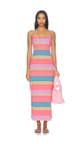 beach riot shell dress Beach Riot Valory Maxi Dress in Pink