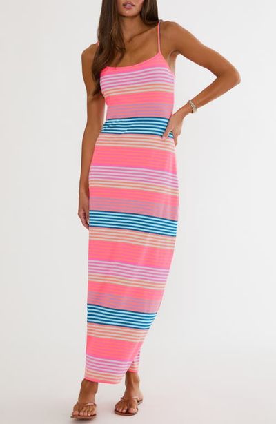 Beach Riot Beach Riot Malie Stripe Rib Cover-Up Maxi Dress