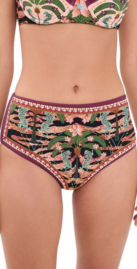 Beach Riot Beach Riot Marcella Bikini Bottoms Deep Jungle