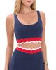 Beach Riot Beach Riot Marin Top Twilight Firework Colorblock - 1