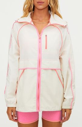 Beach Riot Beach Riot Mel Hooded Nylon Jacket