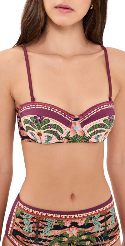 Beach Riot Beach Riot Nani Bikini Top Deep Jungle