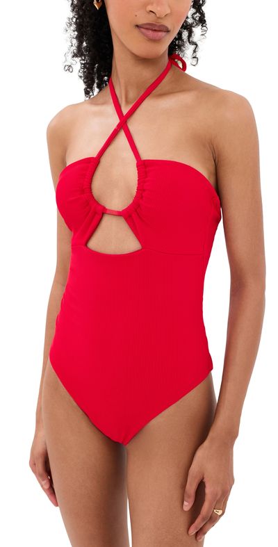 Beach Riot Beach Riot Phoenix One Piece Red