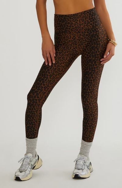 Beach Riot Beach Riot Piper High Waist Leopard Print Leggings
