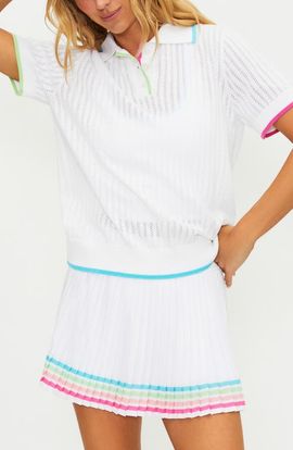Beach Riot Beach Riot Sia Knit Polo Top