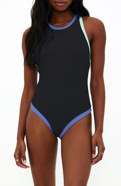 Beach Riot Beach Riot Steph Contrast Binding Rib One-Piece Swimsuit