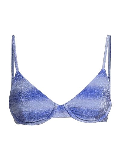 Beach Riot Women's Camilla Glitter Ombré Bikini Top