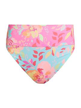 Beach Riot Women's Highway Bloom Lagoon Bikini Bottom