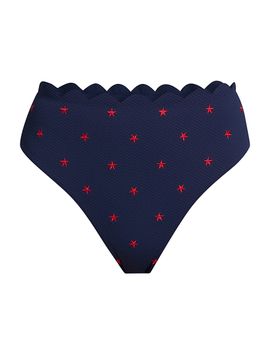 Beach Riot Women's Nessa Star Spangled Seas Bikini Bottom