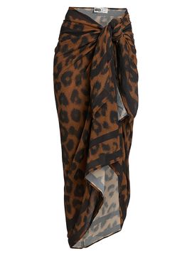 Beach Riot Women's Sunny Leopard-Print Sarong