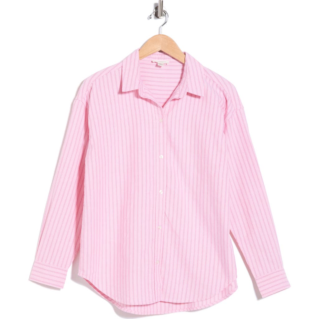 beachlunchlounge beachlunchlounge Cidney Oversize Cotton Button-Up Shirt