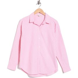 beachlunchlounge beachlunchlounge Cidney Oversize Cotton Button-Up Shirt