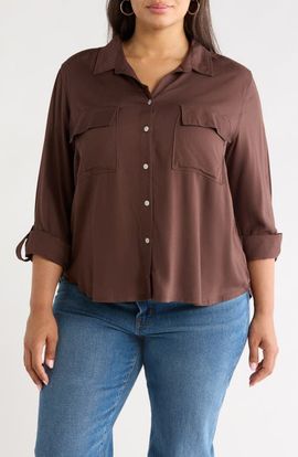 beachlunchlounge beachlunchlounge Felicity Button-Up Shirt