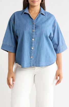 beachlunchlounge beachlunchlounge Kindell Chambray Top