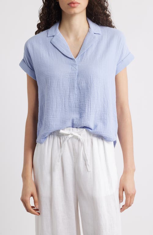 beachlunchlounge beachlunchlounge London Cotton Gauze Popover Top