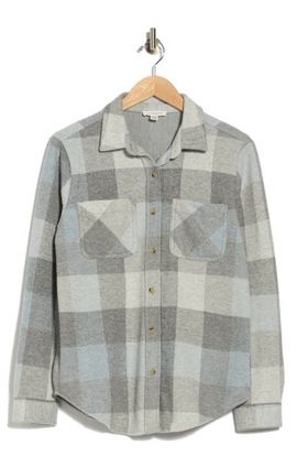 beachlunchlounge beachlunchlounge Plaid Jacquard Knit Shacket
