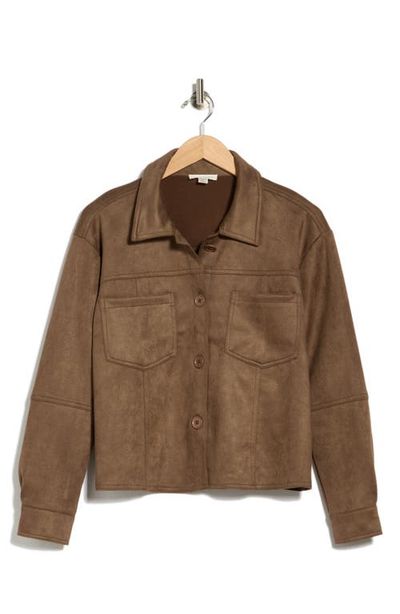 beachlunchlounge beachlunchlounge Shea Faux Suede Jacket