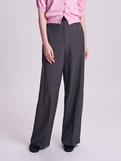 BEANPOLE LADIES [B. my] Signature Semi-Wide Slacks Ash (BF4821N114
