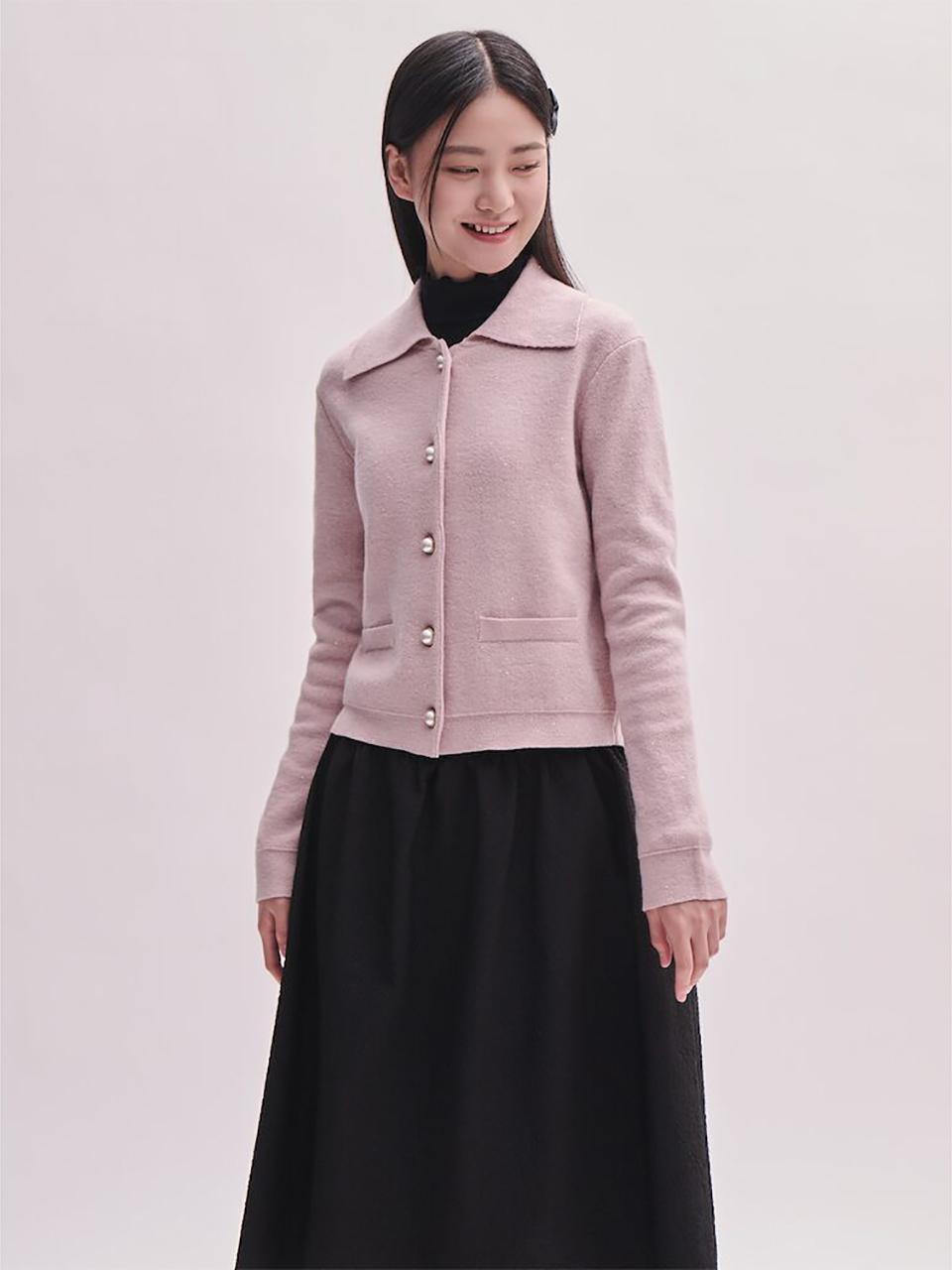 BEANPOLE LADIES [B. my] Spangle T Color Cardigan Baby Pink
