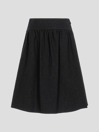 BEANPOLE LADIES Jacquard A-line Full Skirt [Black] (BF5227N025)