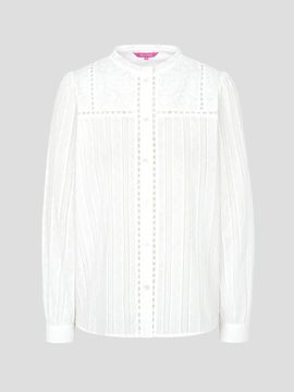 BEANPOLE LADIES Lace Frill Cotton Loose Fit Blouse [Beige] (BF5264N011)