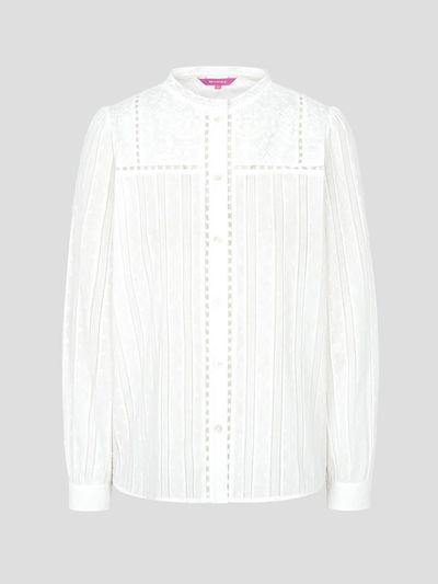 BEANPOLE LADIES Lace Frill Cotton Loose Fit Blouse [Beige] (BF5264N011)