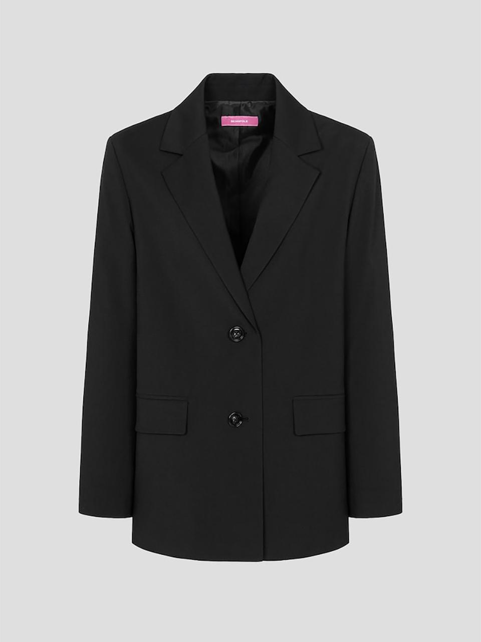 BEANPOLE LADIES Signature Regular-Fit Semi-Overfit Jacket [Black] (BF5211N225)