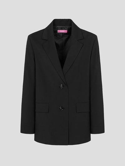 BEANPOLE LADIES Signature Regular-Fit Semi-Overfit Jacket [Black] (BF5211N225)