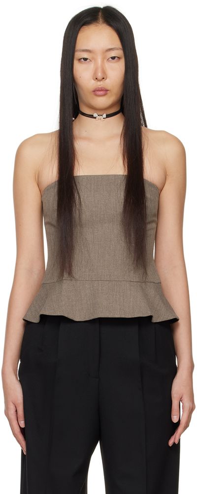 Beaufille Beaufille Brown Francis Tank Top