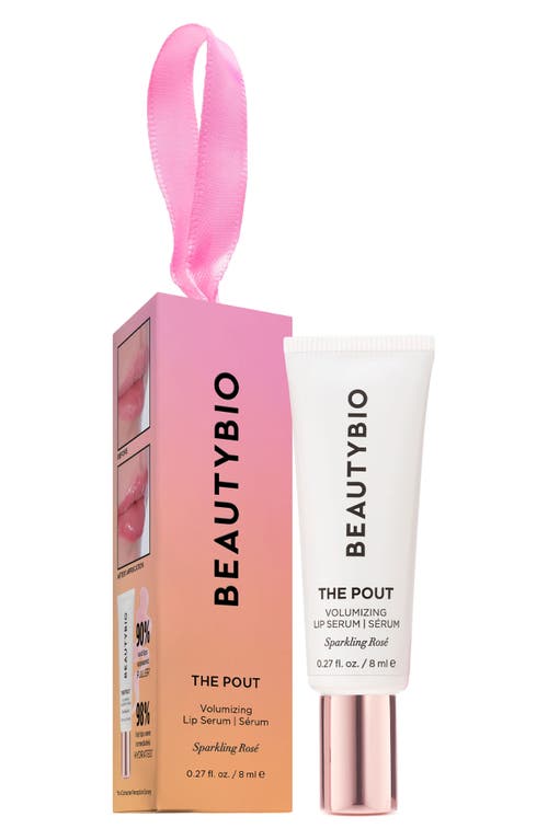 BeautyBio BeautyBio The Pout Sparkling Rosé Volumizing Lip Serum Mini Ornament 