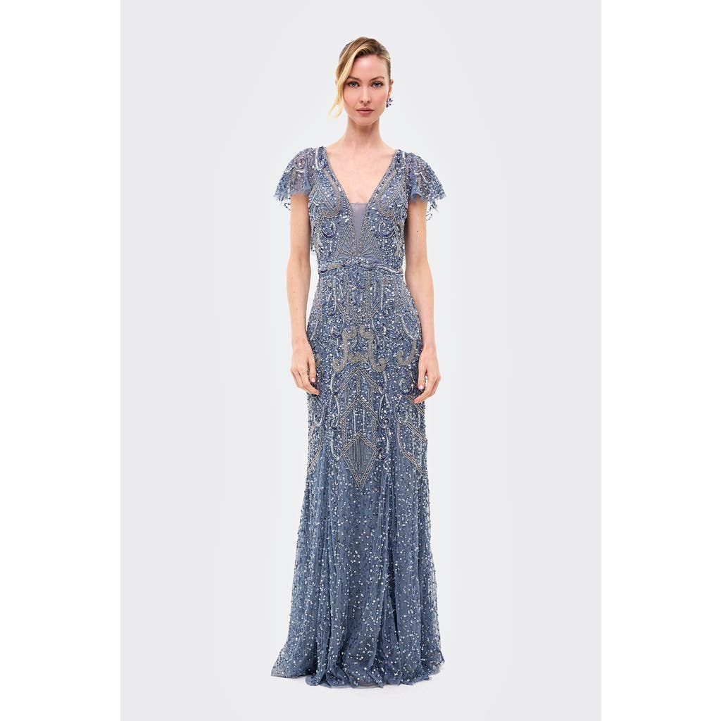 BEAUUT BEAUUT Embellished Sequin Maxi Gown