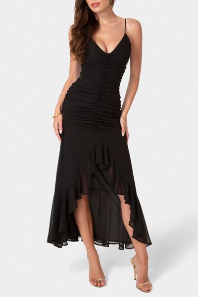 black dress with gold buttons Black Dress with Gold Buttons