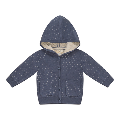 Bebe Bella Bebe Bella Baby Knitted Jacket with Hood and Buttons