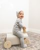 Bebe Bella Bebe Bella Bebe Embroidered Velour Romper with Hat - 3