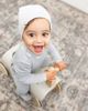 Bebe Bella Bebe Bella Bebe Embroidered Velour Romper with Hat - 4