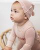 Bebe Bella Bebe Bella Bow Stitch Ribbed Velour Romper with Matching Hat - 5