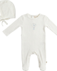 Bebe Bella Bebe Bella Boy Hot Air Balloon Pointelle Romper with Matching Bonnet - 1