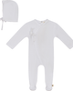 Bebe Bella Bebe Bella Crinkled Jersey Wrap Romper with Bonnet - 1