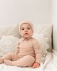 Bebe Bella Bebe Bella Crinkled Jersey Wrap Romper with Bonnet - 2