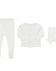 Bebe Bella Bebe Bella Diamond Knit Short Sleeve Top, Pants and Bonnet Set - 1