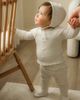 Bebe Bella Bebe Bella Diamond Knit Short Sleeve Top, Pants and Bonnet Set - 2